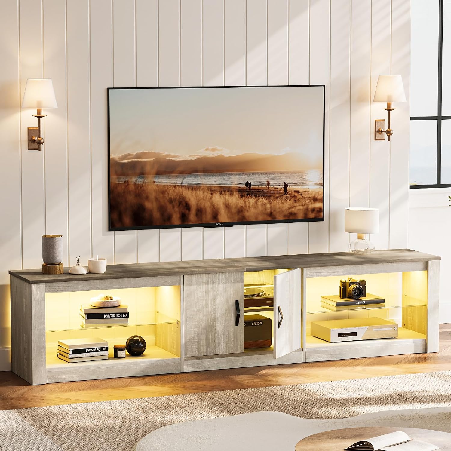 Gaming Console Cabinet - Mobile TV da 80 Pollici per