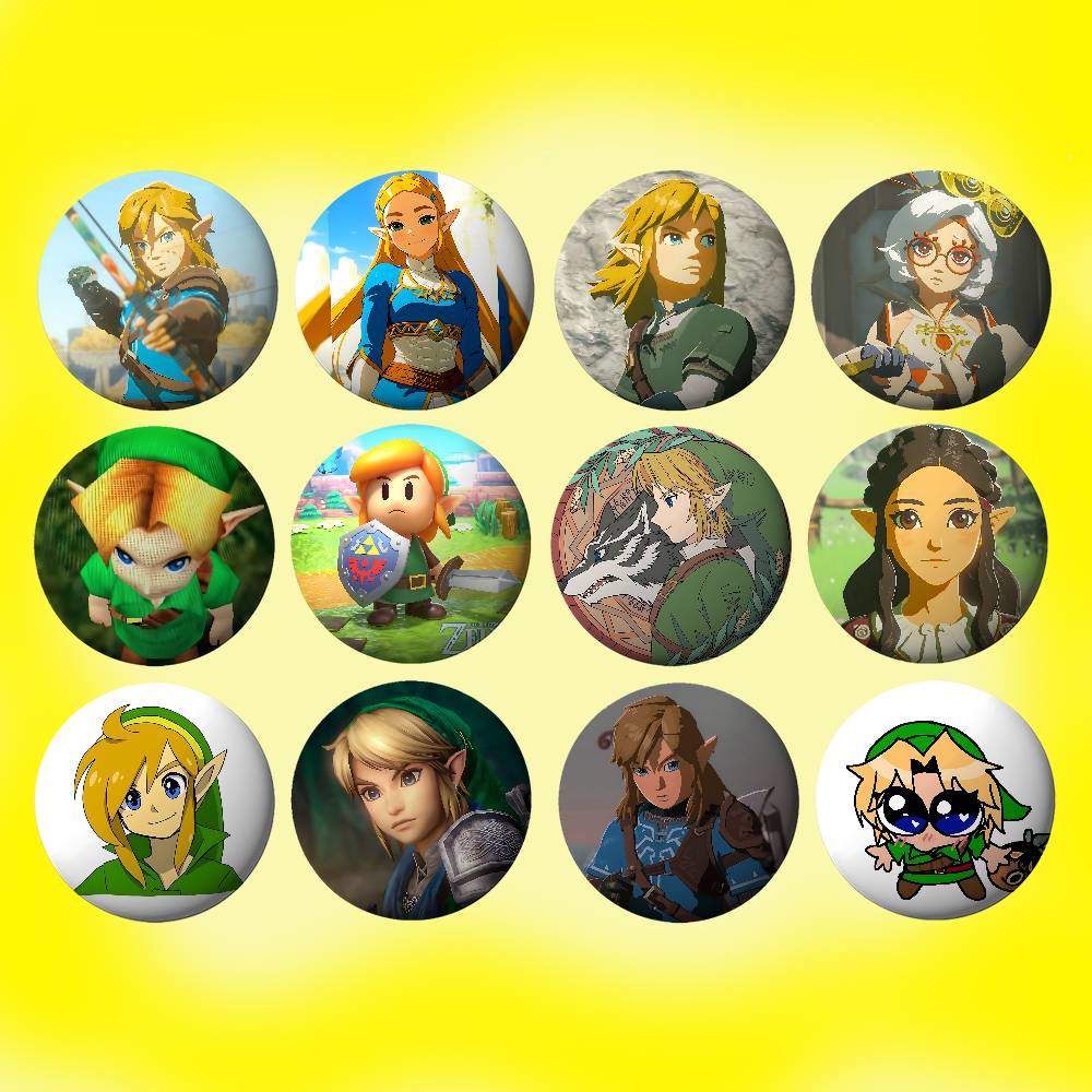 Gaming Console Zelda - Spilla in metallo personalizzata The Legend