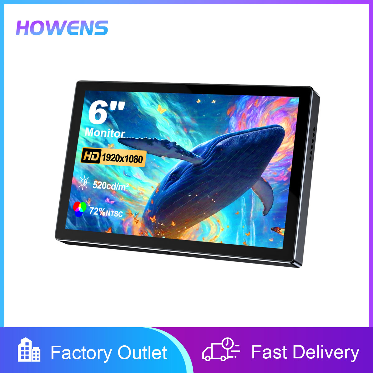 Gaming Console Types - Monitor Portatile da 6 Pollici HD