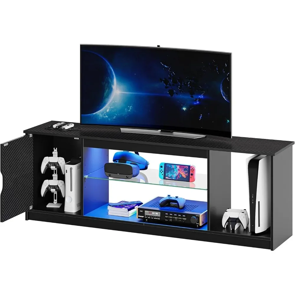 Gaming Console Cabinet - Bestier Centro di intrattenimento a LED