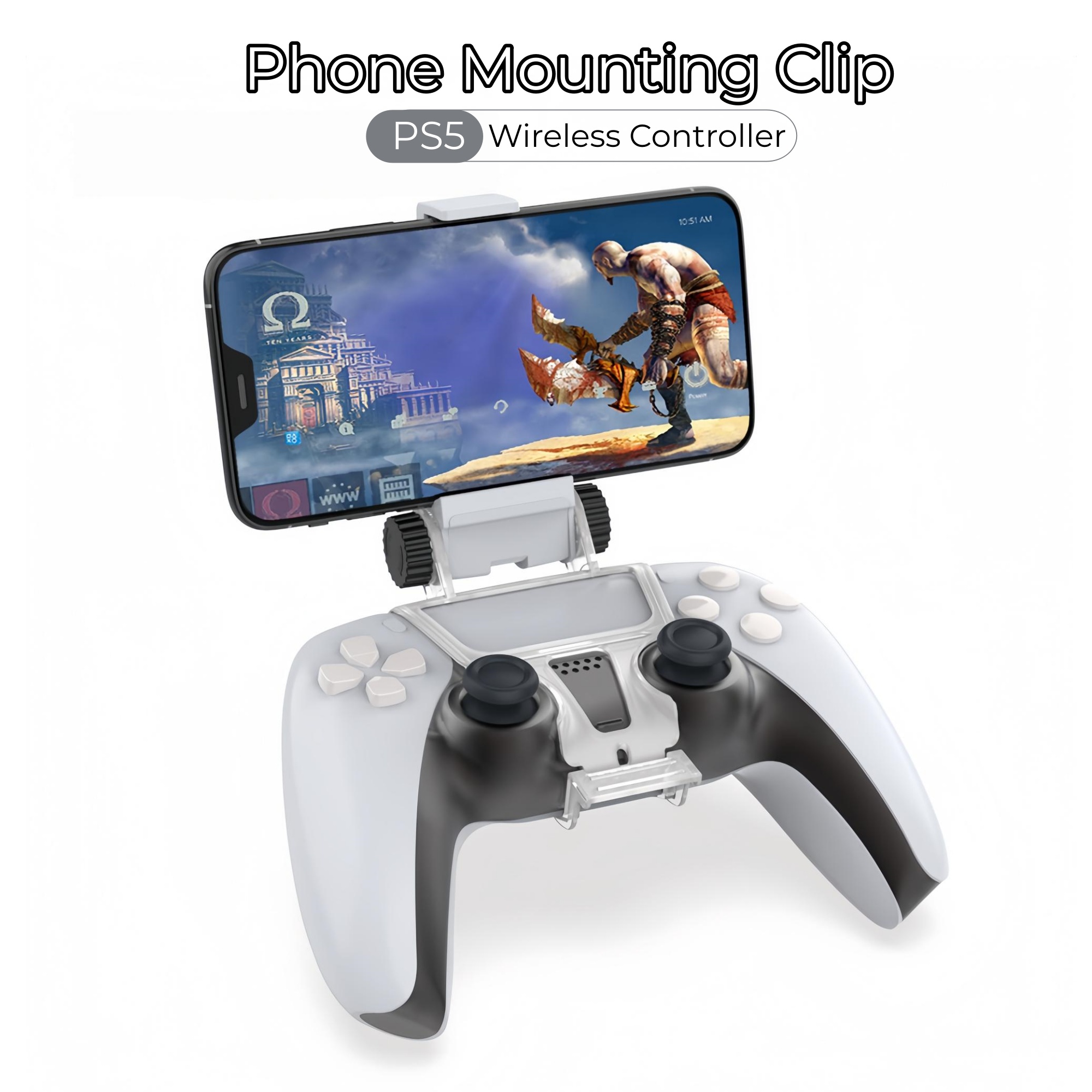 Sony Controller Dualsense - Supporto per Telefono ad Angolo Regolabile