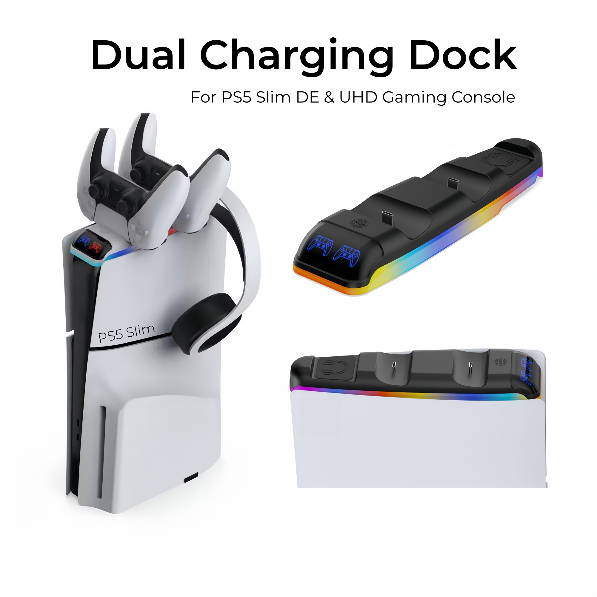 Base di Ricarica con Luce RGB  - Sony Controller Dualsense recensione e prezzo
