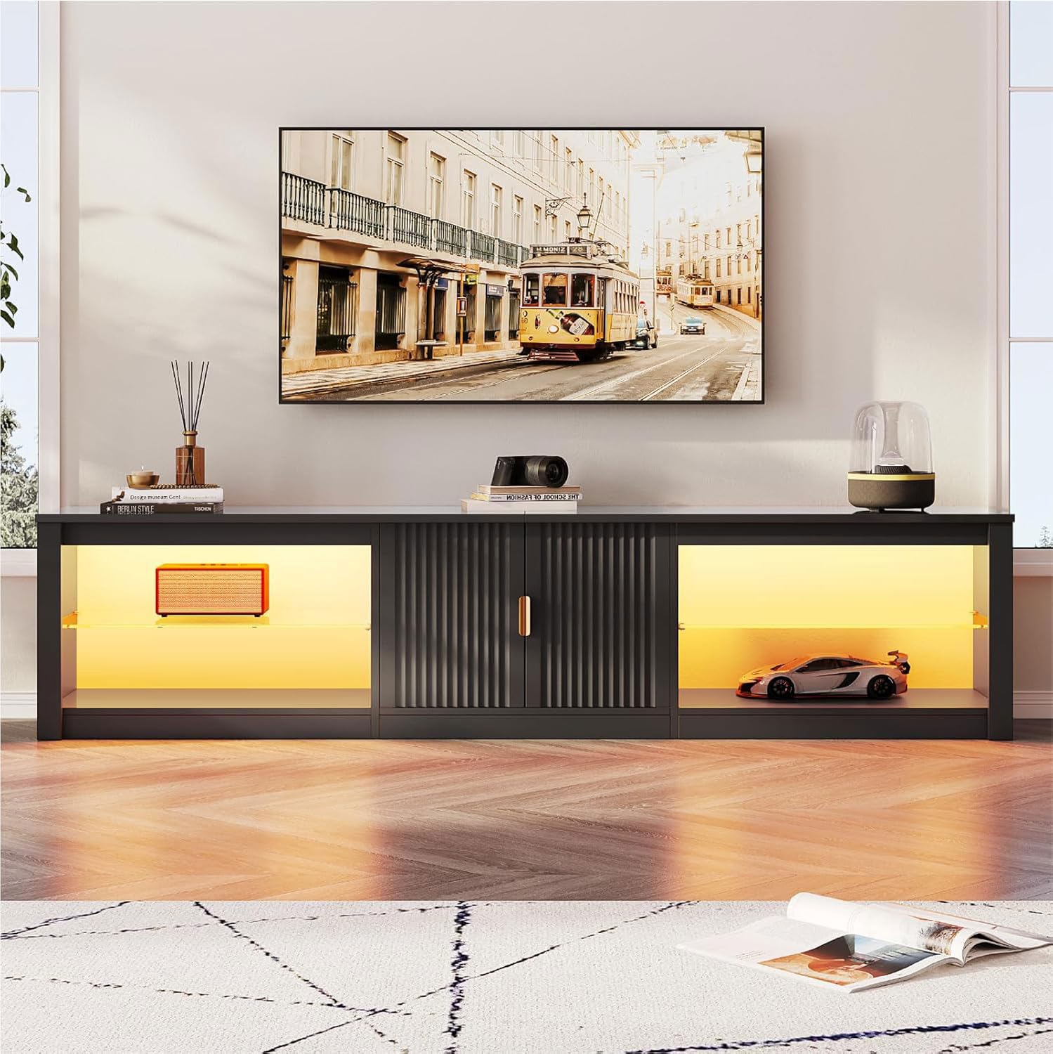 Mobile TV da 80 pollici per TV - Gaming Console Cabinet recensione e prezzo