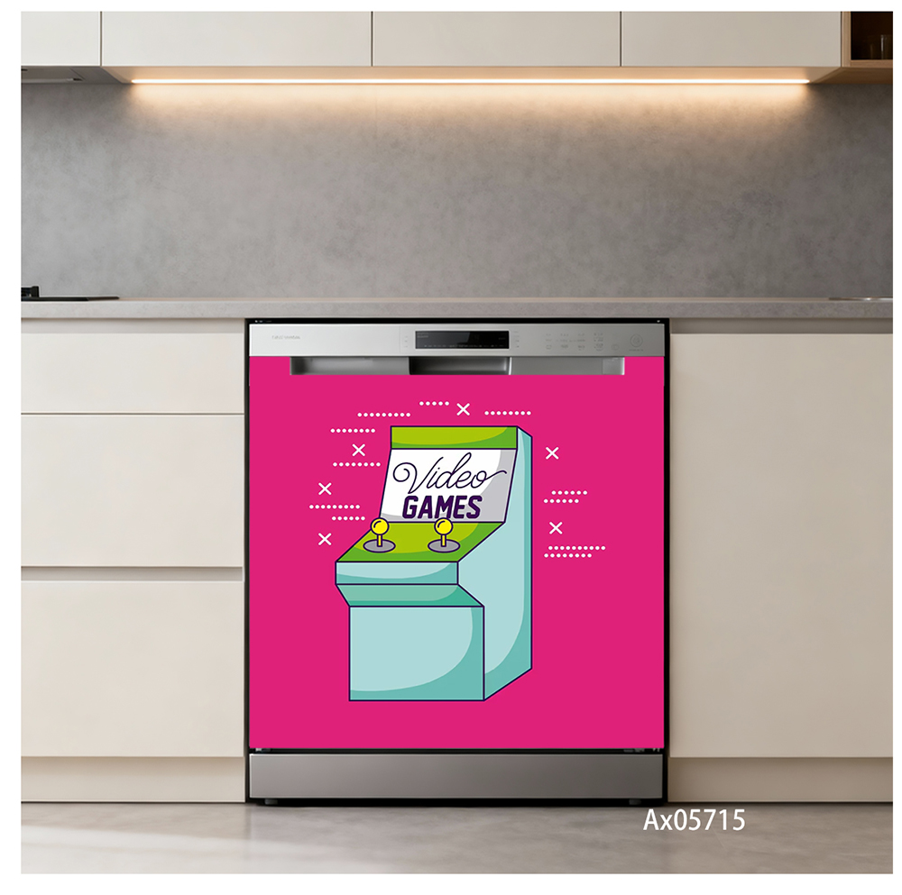 Adesivo per Porta Lavastovigli - Gaming Console Cabinet recensione e prezzo